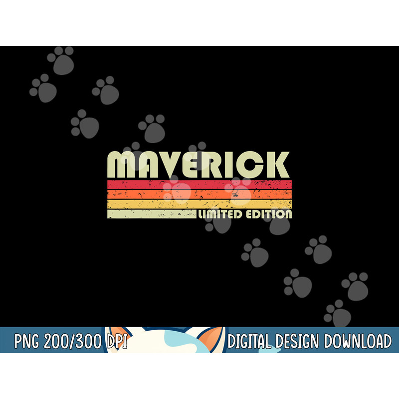 MAVERICK Gift Name Personalized Funny Retro Vintage Birthday png, sublimation copy.jpg