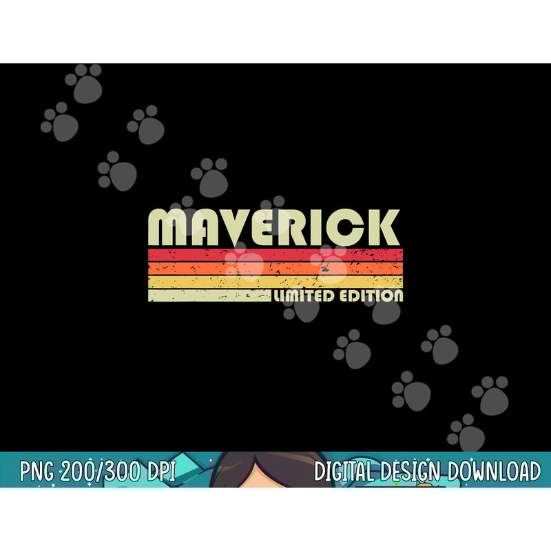 MAVERICK Gift Name Personalized Funny Retro Vintage Birthday png, sublimation copy.jpg