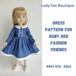 Ruby Red Fashion Friends dress pattern