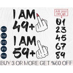 birthday svg, its my birthday svg, 50th birthday svg, middle finger svg, funny, png, svg files for cricut, sublimation d