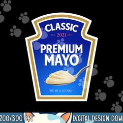 mayo diy halloween costume matching couples mayonnaise png, sublimation copy