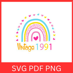 vintage 1991 retro svg | vintage 1991 svg design | vintage 1991 sublimation designs | printable art | digital download