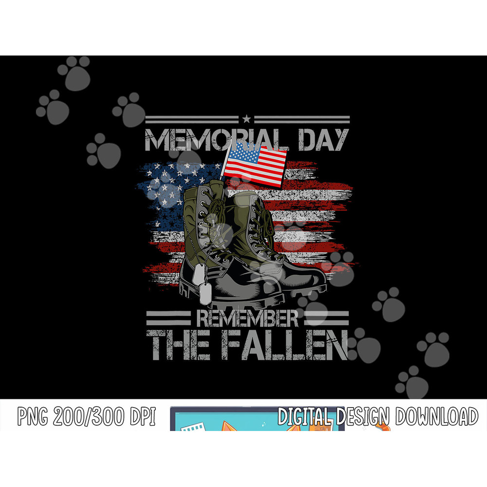 Memorial Day Remember The Fallen Veteran Military Vintage png, sublimation copy.jpg