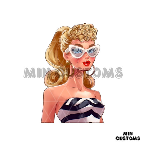 Vintage top barbie silhouette