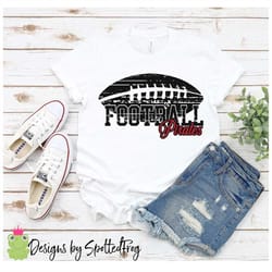 pirates distressed football svg/png