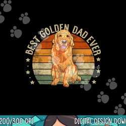 mens best golden dad ever retro golden retriever gifts dog daddy  png, sublimation copy