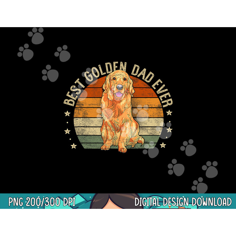 Mens Best Golden Dad Ever Retro Golden Retriever Gifts Dog Daddy  png, sublimation copy.jpg