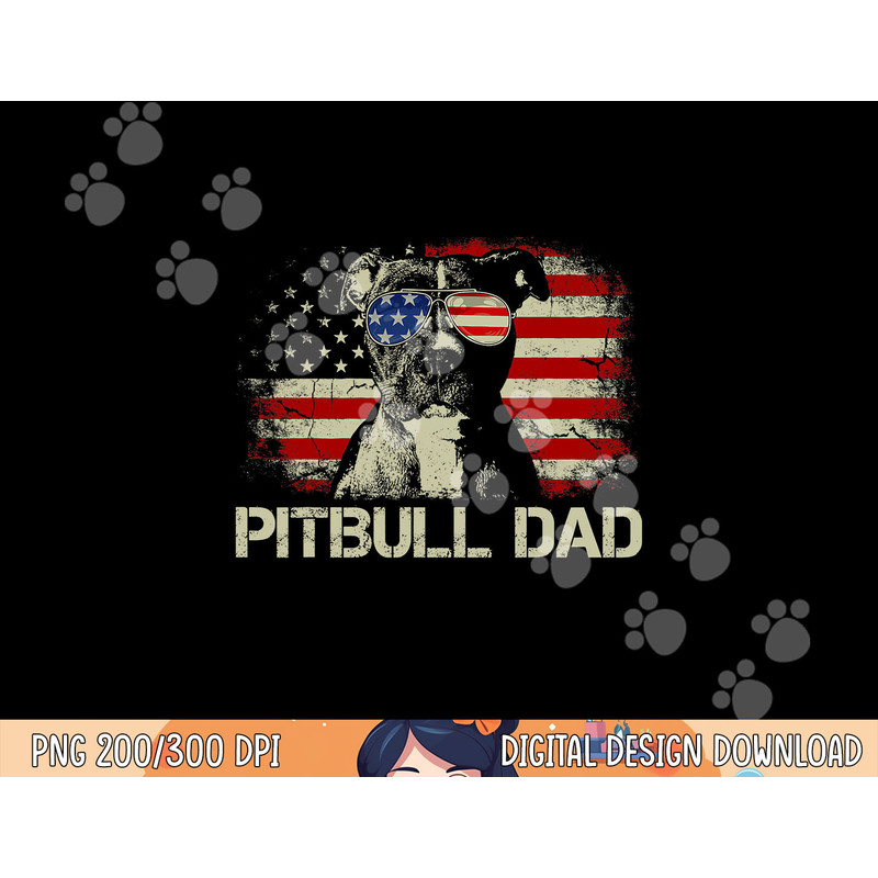 Mens Best Pitbull Dad Ever Shirt American Flag 4th Of July Gift png, sublimation copy.jpg