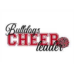 bulldogs cheerleader svg