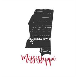 mississippi distressed state svg