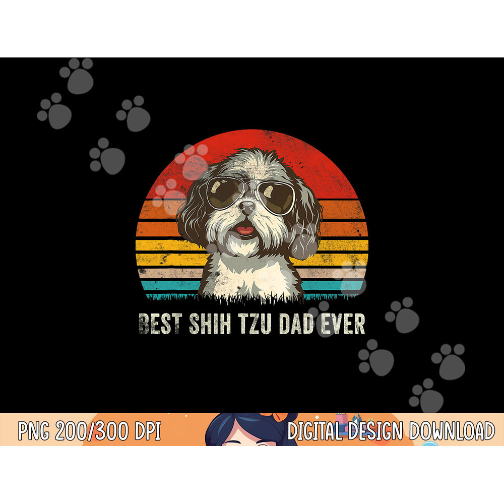 Mens Best Shih Tzu Dad Ever Funny Shih Tzu Dad Gift Dog Lover png, sublimation copy.jpg