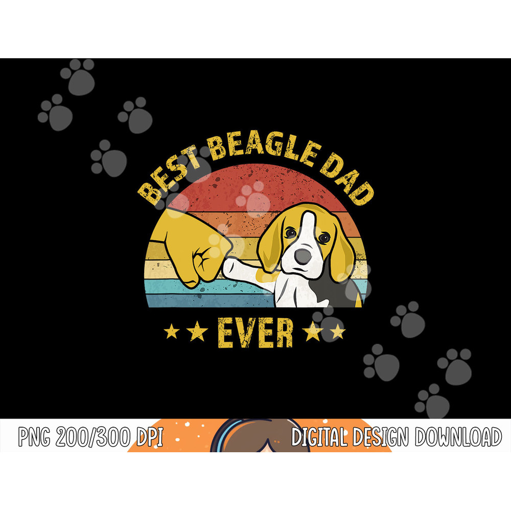 Mens Cute Best Beagle Dad Ever Vintage Puppy Lover Retro Design png, sublimation copy.jpg