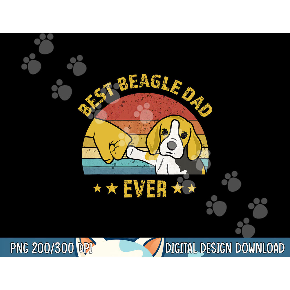 Mens Cute Best Beagle Dad Ever Vintage Puppy Lover Retro Design  png, sublimation copy.jpg