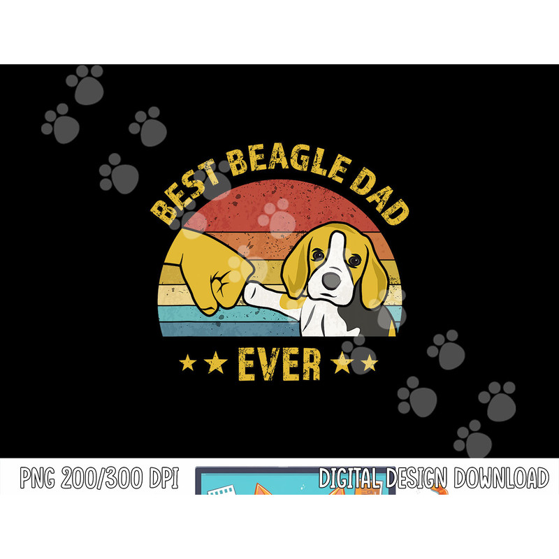 Mens Cute Best Beagle Dad Ever Vintage Puppy Lover Retro Design png, sublimation copy.jpg