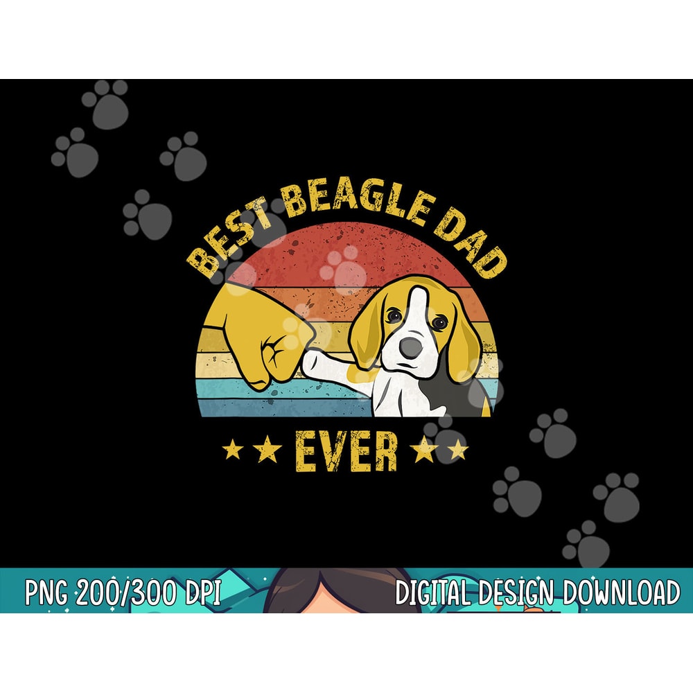 Mens Cute Best Beagle Dad Ever Vintage Puppy Lover Retro Design png, sublimation copy.jpg