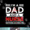 Mens Father s Day Nursing I m A Dad And A Nurse Nothing Scares Me png, sublimation.jpg