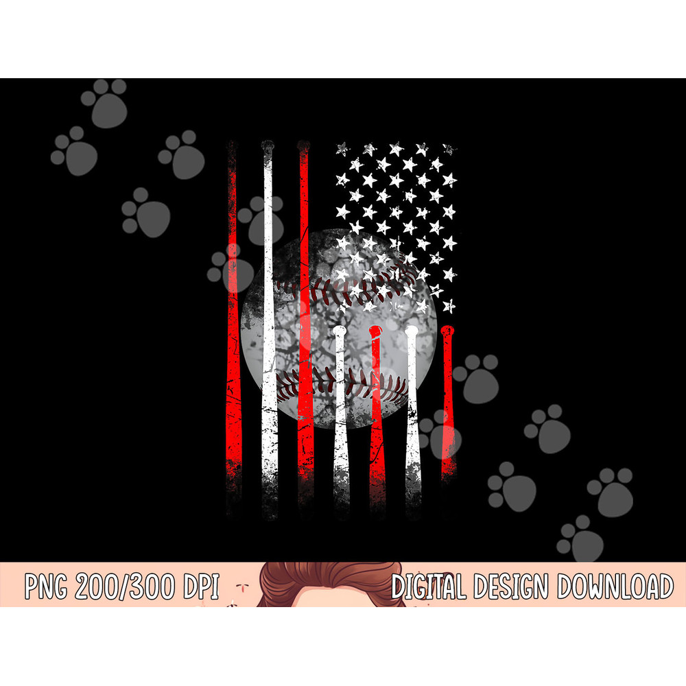 Baseball USA Flag American Flag Vintage png, sublimation copy.jpg