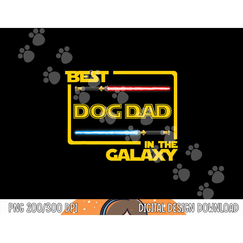 Mens Gift Best Dog Dad in the Galaxy Funny Dog png, sublimation png, sublimation copy.jpg