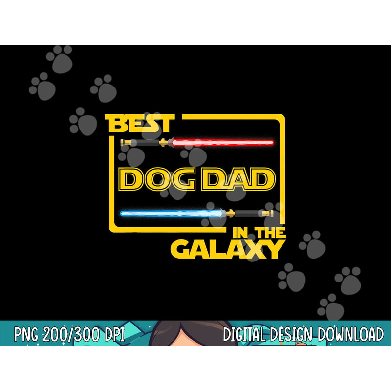 Mens Gift Best Dog Dad in the Galaxy Funny Dog png, sublimation png, sublimation copy.jpg