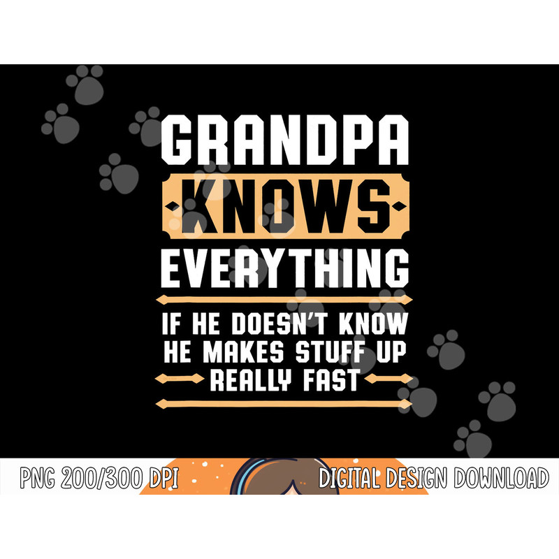 Mens Grandpa Knows Everything Shirt Vintage Funny Father s Day png, sublimation copy.jpg