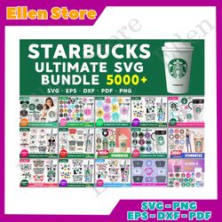 starbucks svg bundle 5000