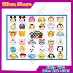 disney tsum tsum svg bundle