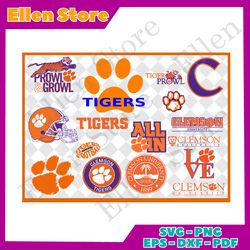 clemsontigers svg bundle