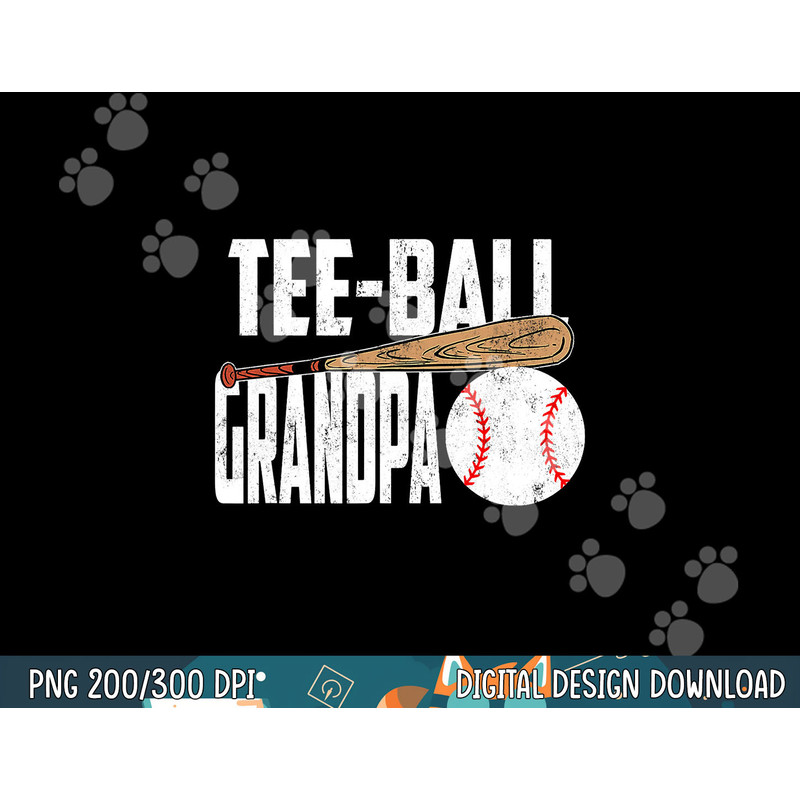 Mens Tee Ball Grandpa Vintage Ball Funny Tball Grandpa Baseball png,sublimation.jpg