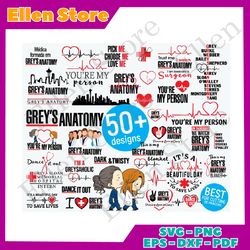 grey's anatomy tv show svg bundle, you are my person svg
