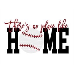 there's no place like home distressed baseball svg/png