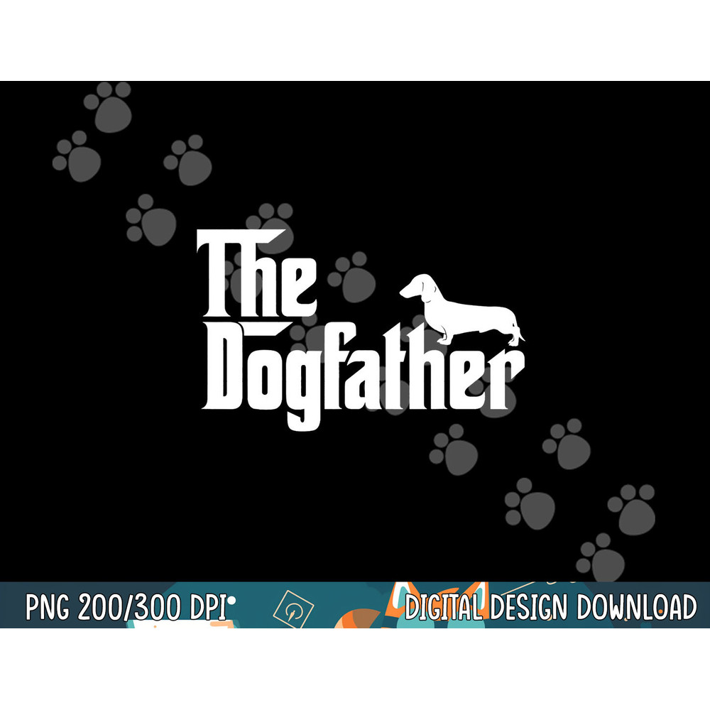 Mens The Dogfather Dachshund png, sublimation Funny Father Dog Lover png, sublimation copy.jpg