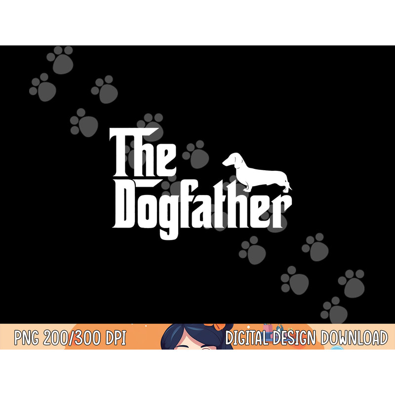 Mens The Dogfather Dachshund png, sublimation Funny Father Dog Lover png, sublimation copy.jpg