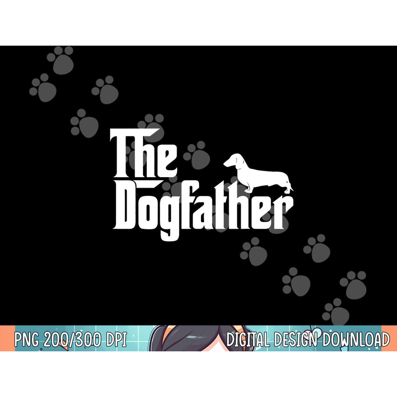 Mens The Dogfather Dachshund png, sublimation Funny Father Dog Lover png, sublimation.jpg