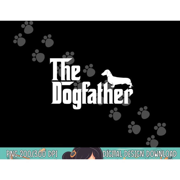 Mens The Dogfather Dachshund png, sublimation Funny Father Dog Lover png, sublimation copy.jpg