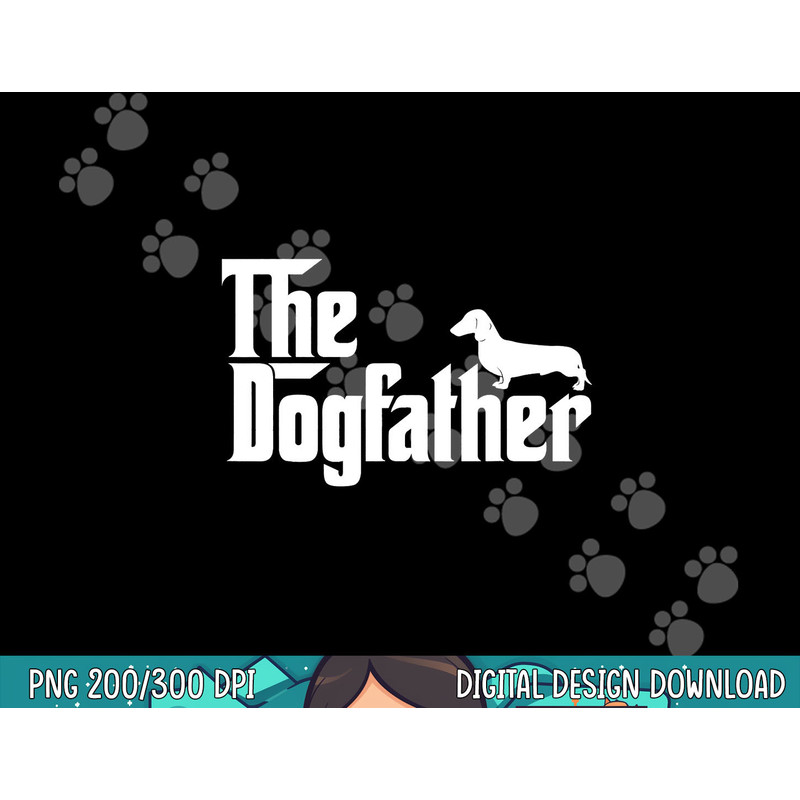 Mens The Dogfather Dachshund  png, sublimation Funny Father Dog Lover  png, sublimation copy.jpg