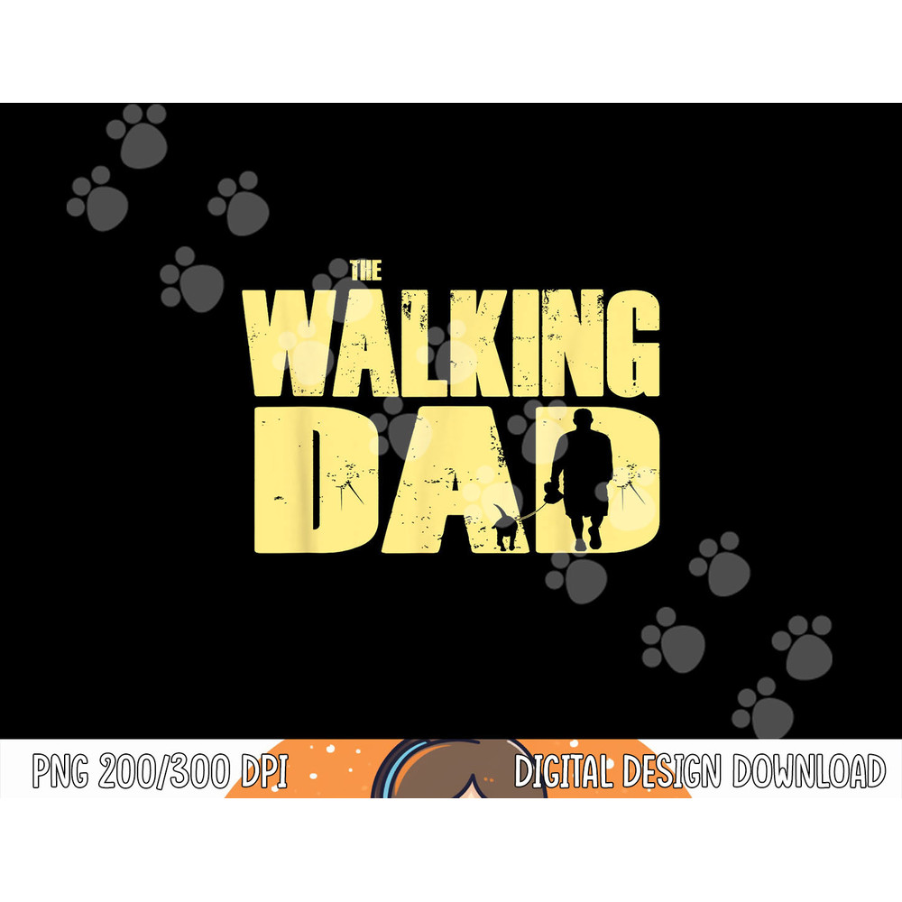 Mens The Walking DAD men with dog for walkies png, sublimation copy.jpg