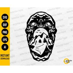 camping skull svg | campsite svg | hike nature camp skeleton mountains forest | cutting file printable clipart vector di