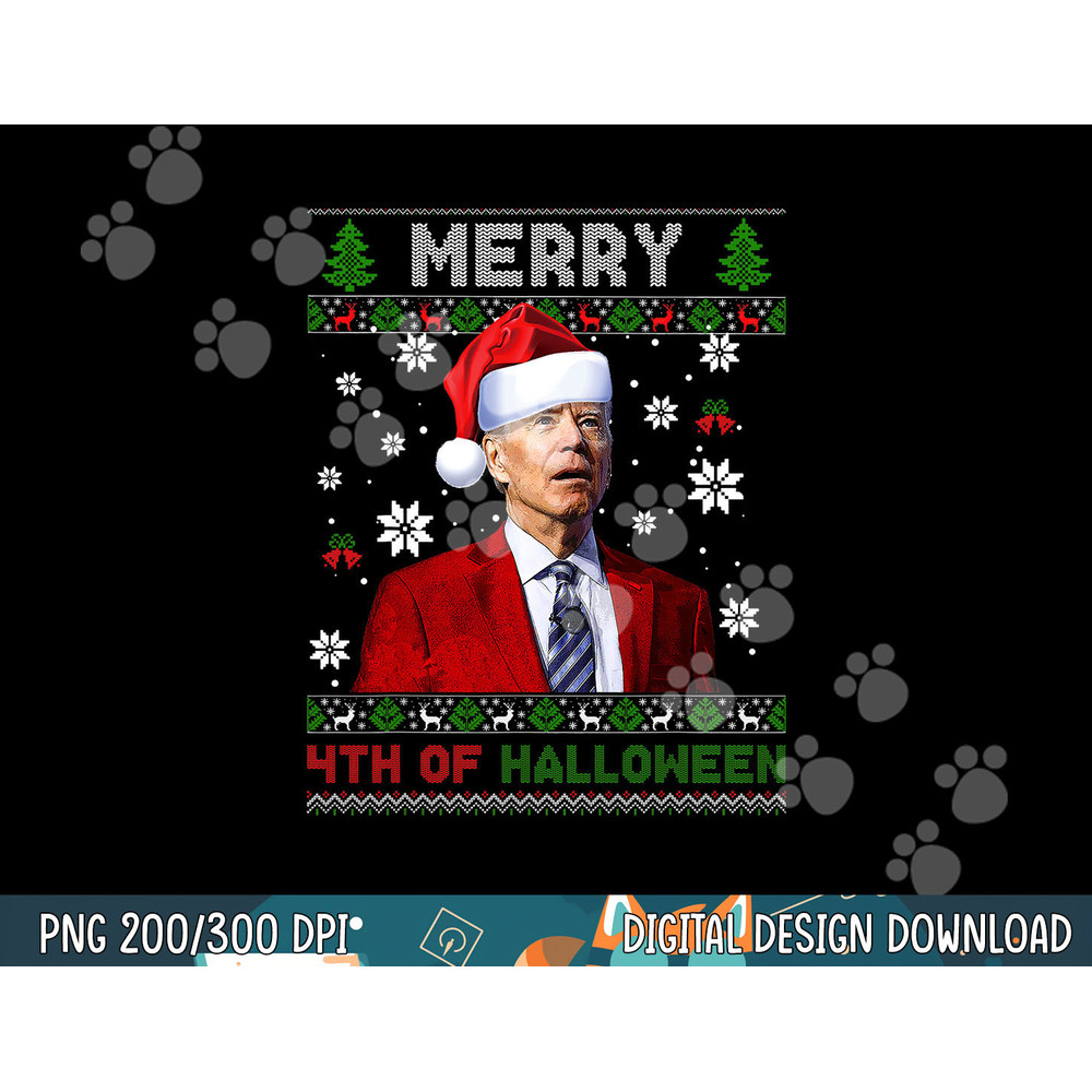 Merry 4th Of Halloween Funny Biden Ugly Christmas Sweater png, sublimation copy.jpg