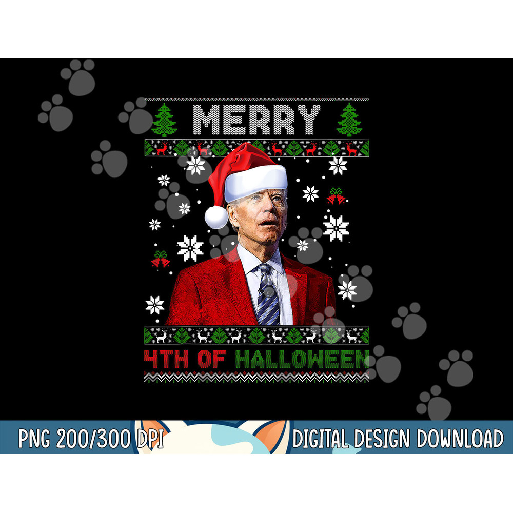 Merry 4th Of Halloween Funny Biden Ugly Christmas Sweater png, sublimation copy.jpg