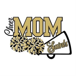 cheer mom saints svg