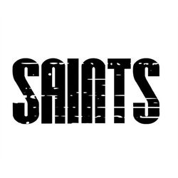saints distressed svg