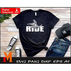 cool ride jet skiing, jet ski svg, jet ski png - digital download