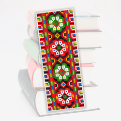 Cross stitch bookmark pattern Ethnic, Bookmark embroidery pattern, Digital, Ornament, Gift for book lover