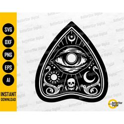 ouija planchette design svg | ouija spirit board game svg | cricut cutting files silhouette printables clipart vector di