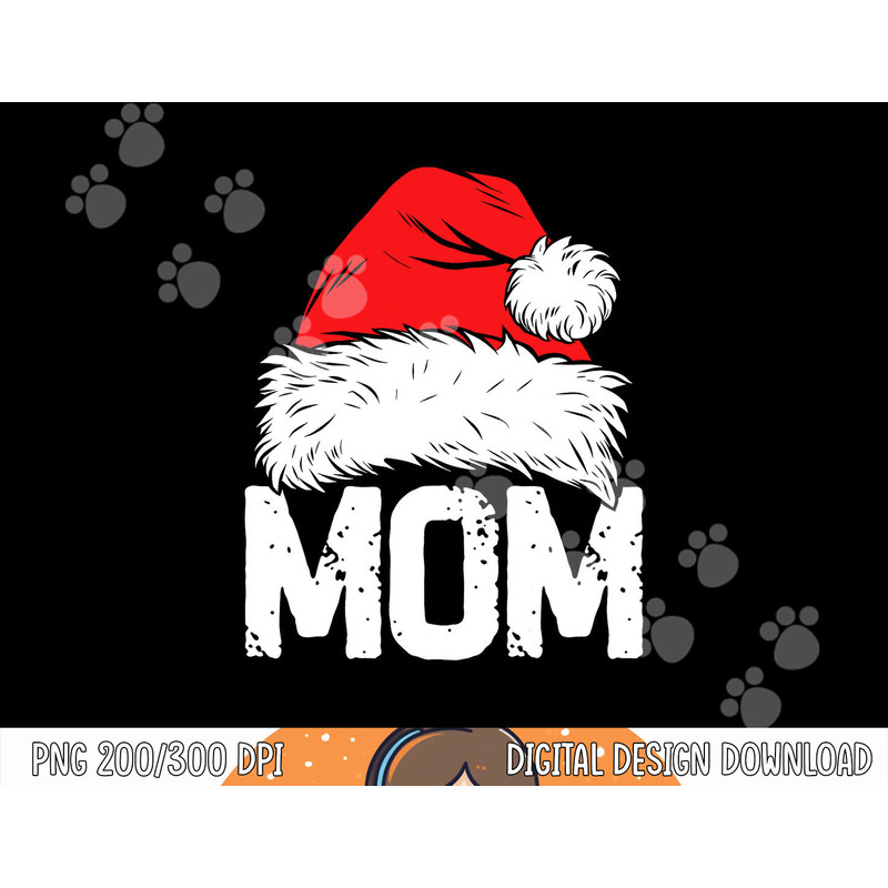 Mom Santa Christmas Family Matching Pajamas Mama Xmas Mother Short Sleeve png,sublimation copy.jpg