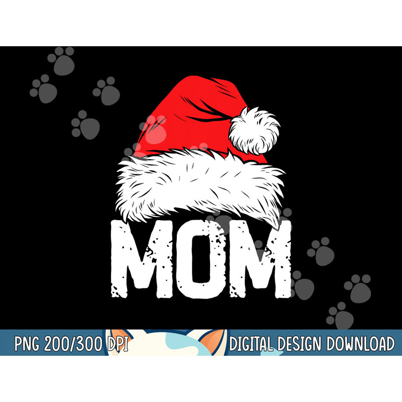 Mom Santa Christmas Family Matching Pajamas Mama Xmas Mother Short Sleeve png,sublimation copy.jpg