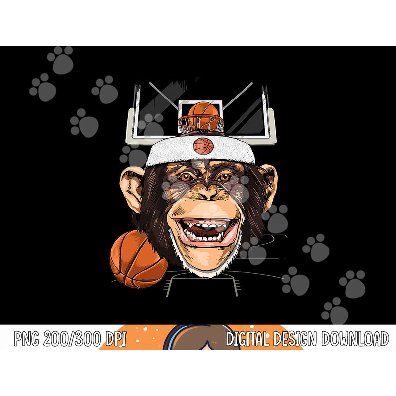 Monkey Basketball Monkey Lovers Basketball Player png, sublimation copy.jpg