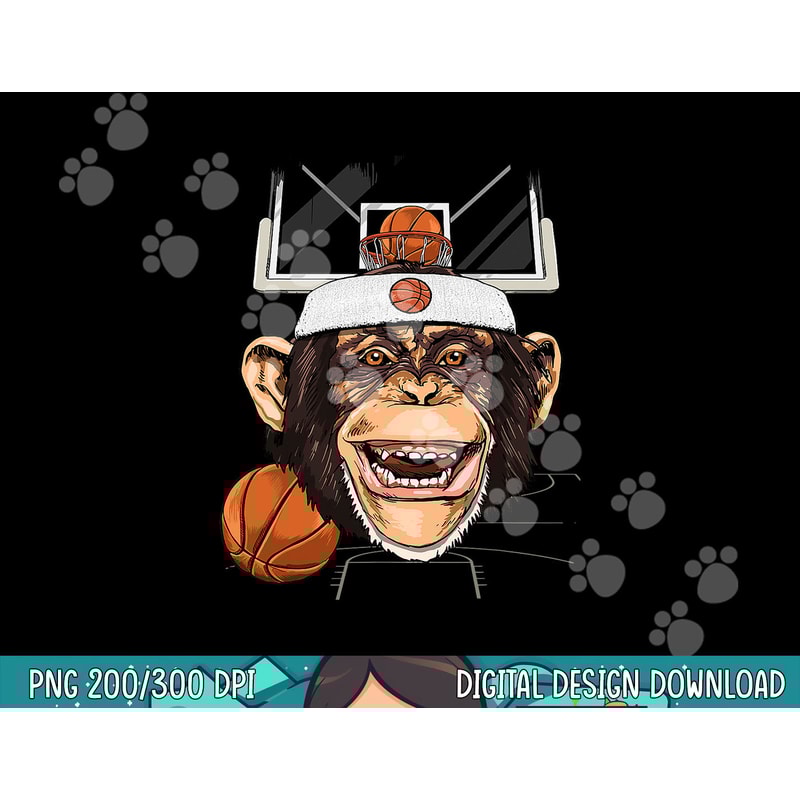 Monkey Basketball Monkey Lovers Basketball Player png, sublimation copy.jpg