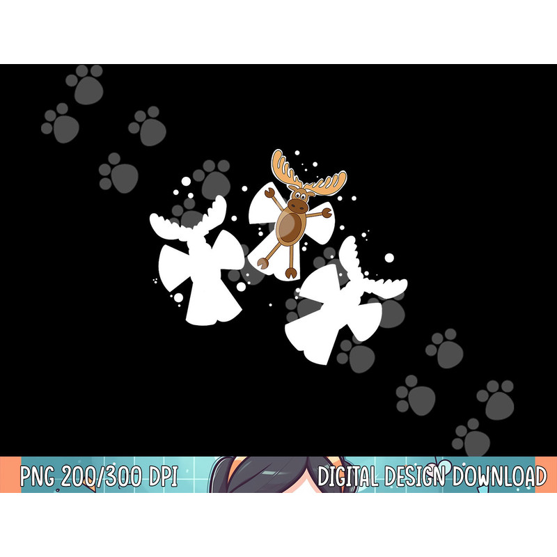 Moose Snow Angel png, sublimation.jpg