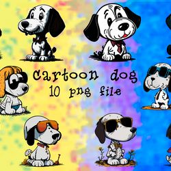 snoopy cartoon 10 png files sublimation digital file